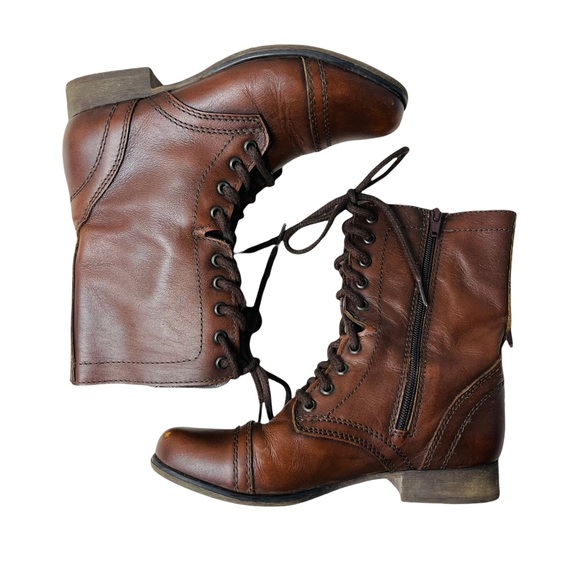 Steve Madden Troopa Lace Up Boots - Picture 2 of 8